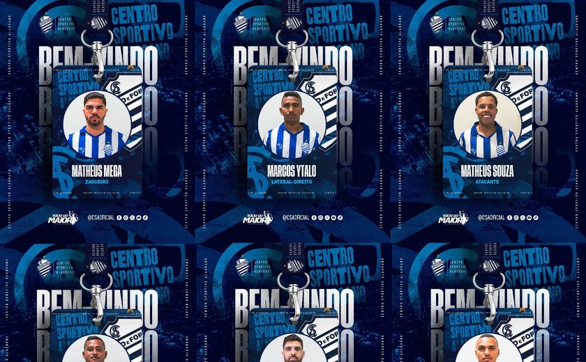 CSA oficializa a contratação de mais seis reforços