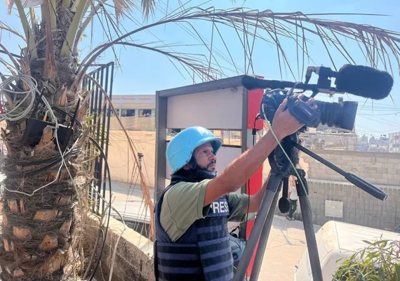Ataque de Israel a hospital em Gaza mata cinco jornalistas