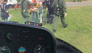 Homem fica em estado grave após acidente de moto na BR-316, próximo a Viçosa