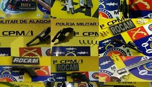 1ª CPM/I apreende 19 armas de fogo no mês de agosto