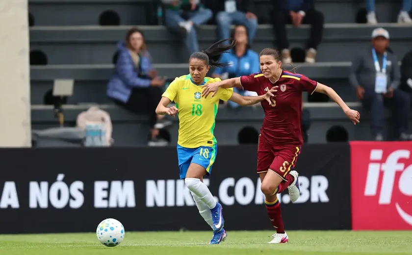 Seleção feminina perde de 2x1 para a Venezuela em amistoso