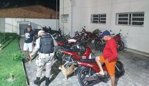 Operação conjunta na Rota Ecológica apreende 12 motos irregulares