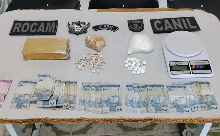 Homem é preso por tráfico após PM apreender 680 g de drogas em Craíbas