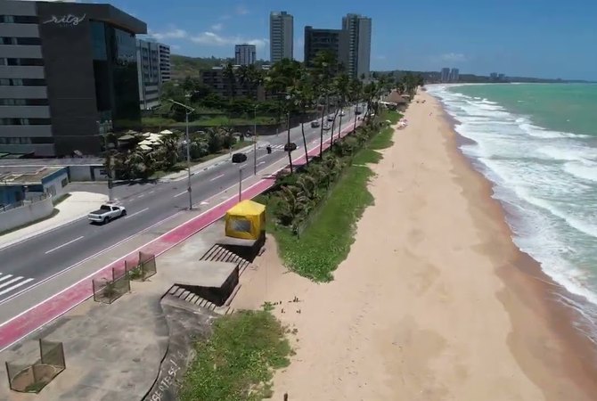 Área de restinga na Cruz das Almas