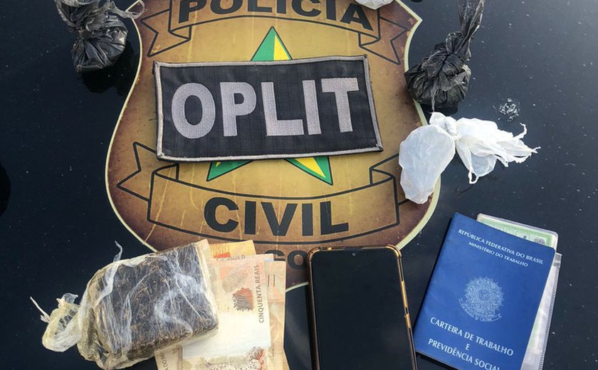 Polícia Civil cumpre mandado de prisão contra suspeito de homicídio e tráfico de drogas em Riacho Doce