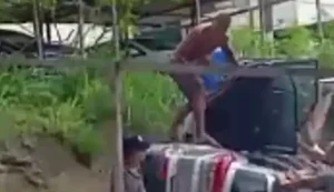 Carro capota em Jacarecica com duas mulheres e uma bebê recém-nascida de apenas três dias