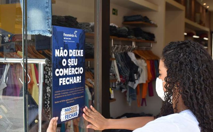 Fecomércio AL e Aliança Comercial retomam campanha #NãoDeixeOComércioFechar