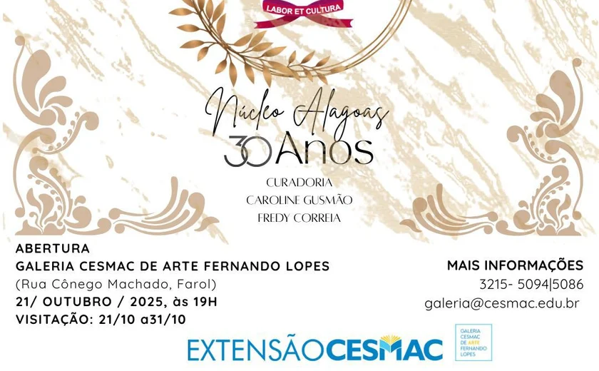 Exposição “VERBO & ARTE” celebra os 30 anos da ALANE/Núcleo Alagoas na Galeria Cesmac