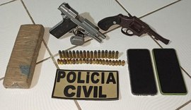 Operação da Polícia Civil prende três suspeitos de planejar ataque contra facção criminosa