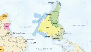 IBGE lança mapa-múndi invertido, com o Sul no topo