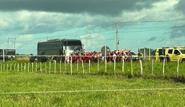 Polícia Militar impede protesto de torcida do CRB