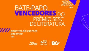 Sesc Alagoas promove encontro com vencedores do Prêmio Sesc de Literatura 2025