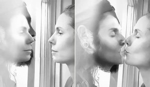 Coronavírus: por proteção, Heidi Klum beija marido através de vidro