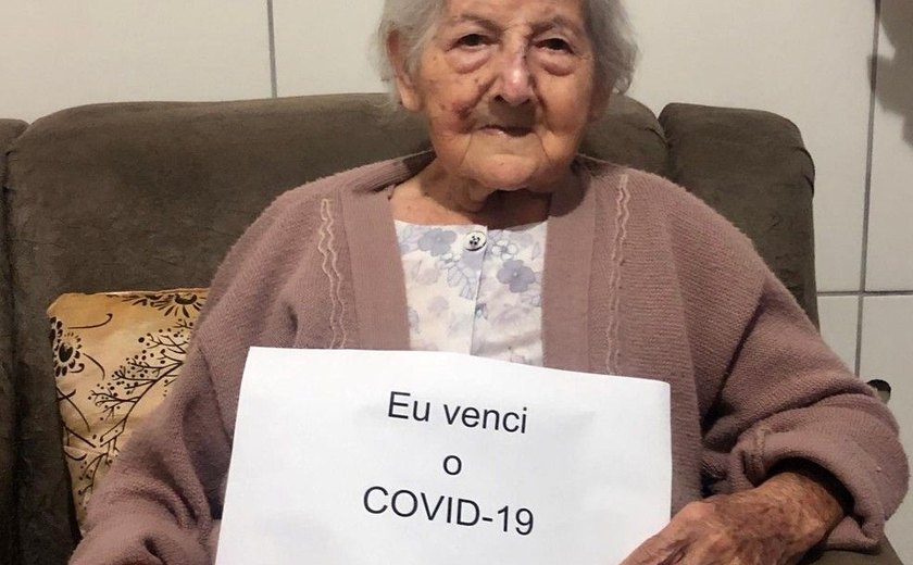 Com pressão alta, diabetes e câncer de pele, idosa de 94 anos vence Covid-19: 'Guerreira'