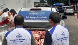 Vigilância Sanitária recolhe 120 kg de carne estragada na feira do Tabuleiro