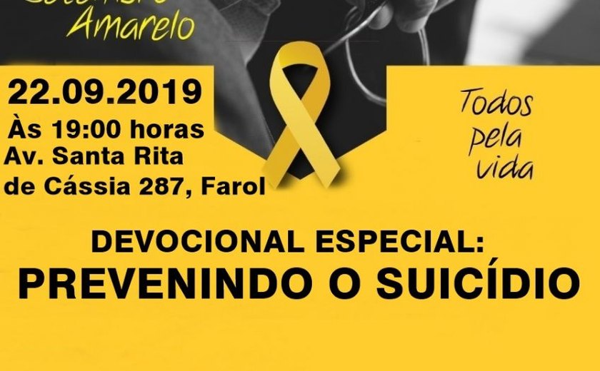 Evento para debater prevenção ao suicídio acontece domingo no Farol