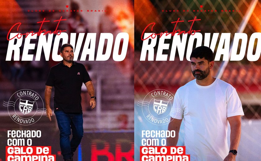 CRB confirma permanência de Eduardo Barroca e Ari Barros para a temporada 2026
