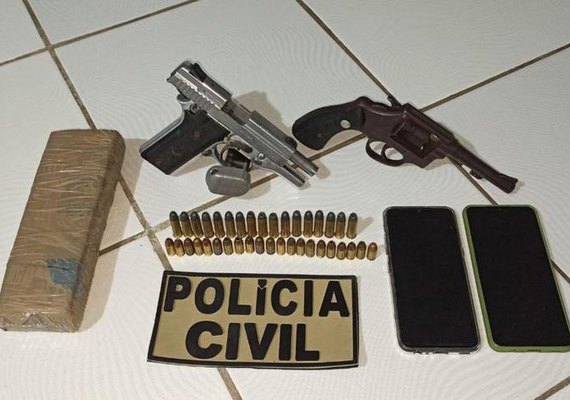 Operação da Polícia Civil prende três suspeitos de planejar ataque contra facção criminosa
