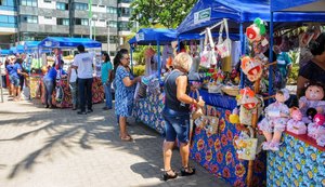 Feira de Economia Solidária segue na Ponta Verde até o dia 30