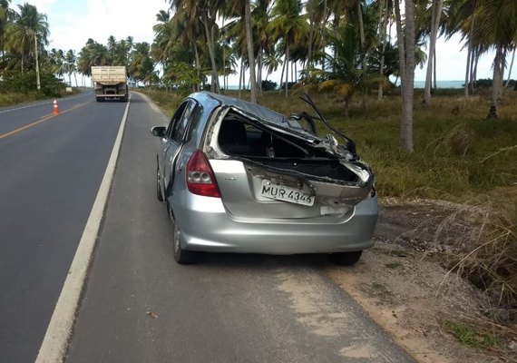 Dois acidentes marcam a quarta-feira (25) na AL 101 Norte
