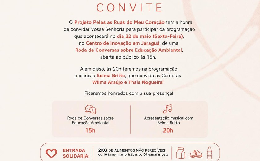 “Pelas Ruas do Meu Coração” promove inclusão social, educação ambiental e ações culturais em Maceió