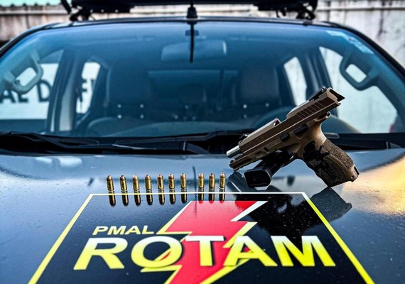Guarnições da Rotam da PM/AL apreendem nove armas de fogo nas últimas 48 horas