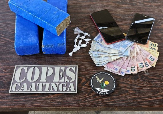 PM/AL apreende 20 armas e mais de 10kg de drogas
