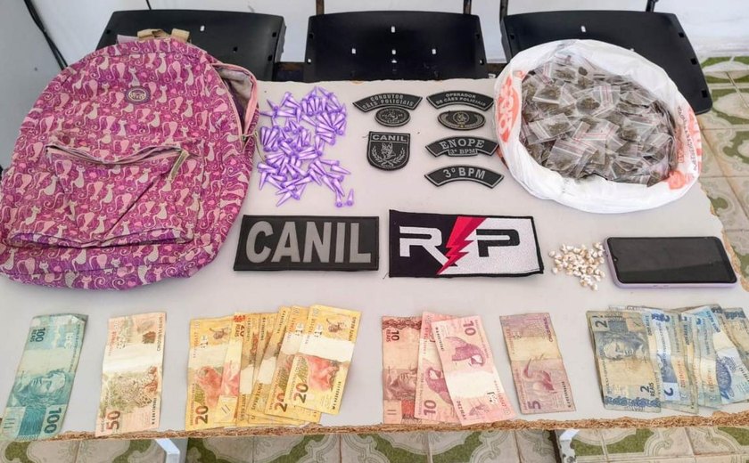 Ação da PM resulta na prisão de homem por tráfico de drogas em Arapiraca