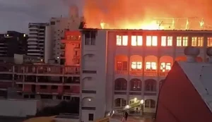 Colégio no Rio Grande do Sul é atingido por incêndio