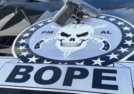 Bope e 1° BPM apreendem arma e drogas na Região Metropolitana de Maceió