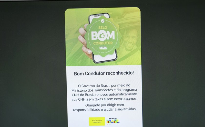 Renovação automática de CNH beneficia 300 mil na primeira semana