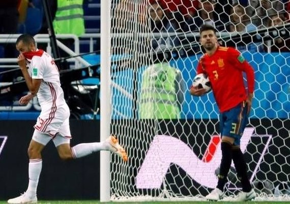 Espanha empata com Marrocos, se classifica em 1º e pega Rússia