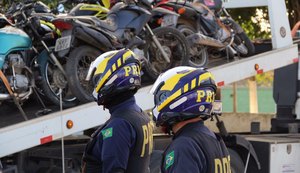 Operação da PRF tira mais de 250 motos irregulares de circulação em Alagoas