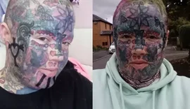 Mulher 'viciada' em tatuagens não consegue emprego e mostra como rosto era antes