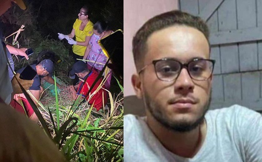 Jovem morre em acidente após perder controle da direção e cair em barranco