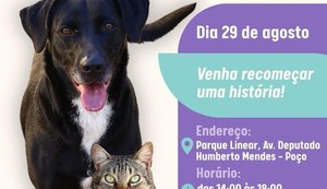 Bairro do Poço recebe feira de adoção de animais neste sábado