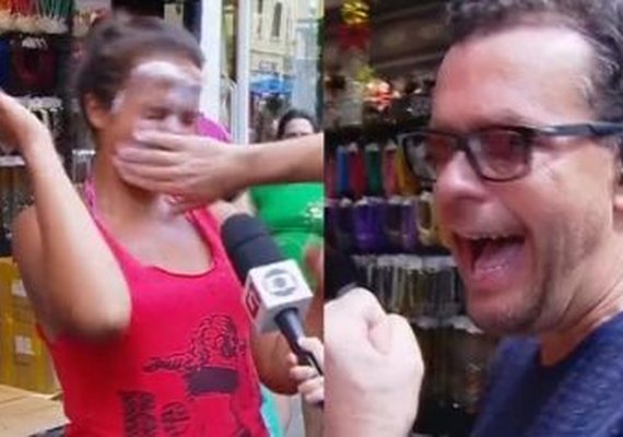 Apresentador do Bem Estar mete a mão na cara de telespectadora