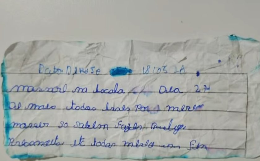 Escola de Coruripe denuncia bilhetes com ameaças de ataque e símbolos nazistas