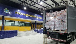 PRF apreende caminhão com mais de 58.000 latas de cerveja sem nota fiscal no Sertão de AL