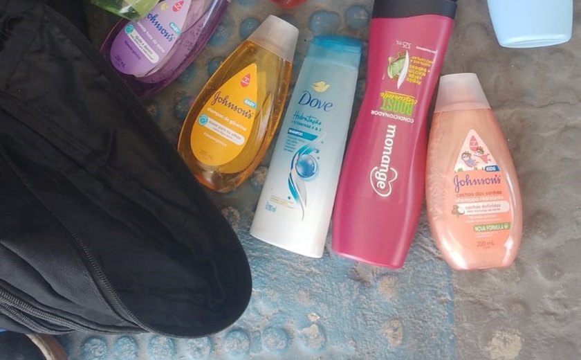 Homem é preso por furto de produtos de higiene em mercadinho