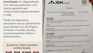 Família alagoana mobiliza campanha solidária para custear atendimento especializado de mulher diagnosticada com doença rara da visão