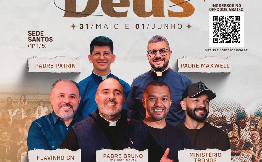 Congresso de Adoração 'Sede de Deus 2025' reúne fiéis em Maceió com Padre Bruno Costa e Flavinho