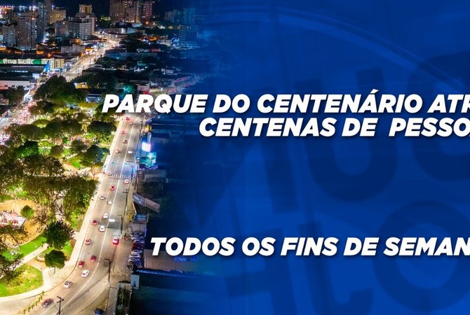 Parque do Centenário atrai centenas de pessoas todos os fins de semana