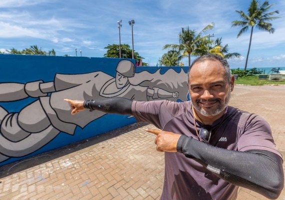 Pista de Skate da Pajuçara vai ganhar novas cores pelas mãos do artista Levy Paz
