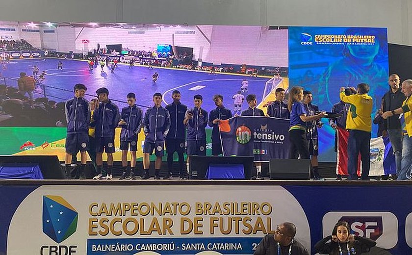 Time alagoano de futsal conquista campeonato nacional em SC