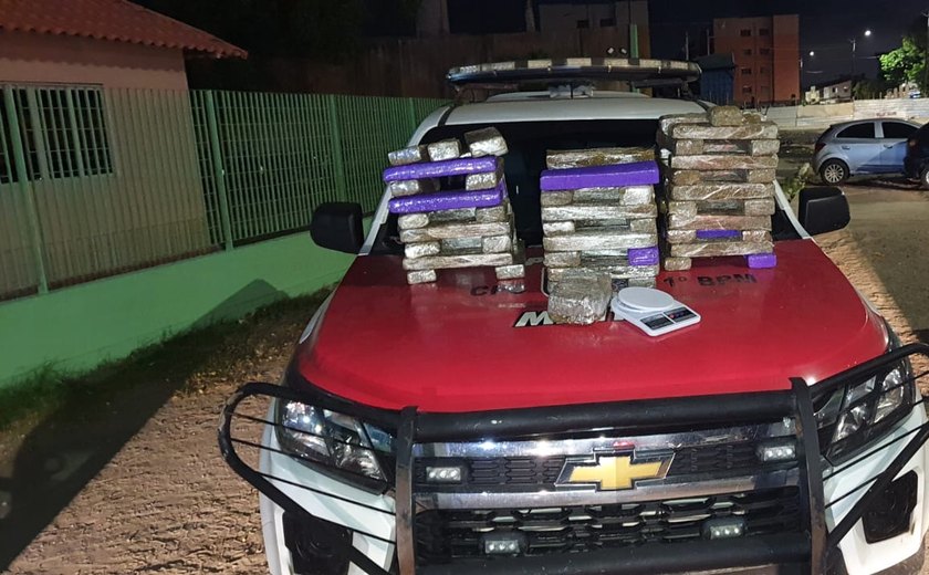 Dois homens são presos e quase 45 kg de maconha são apreendidos em Maceió