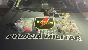 Polícia Militar apreende drogas e captura foragido da Justiça em Maceió