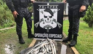 Pelopes do 3º BPM apreende 50 quilos de explosivos na Zona Rural de Arapiraca