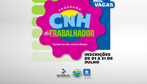 Detran abre inscrições para CNH do Trabalhador a partir de 1º de julho