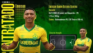 Cuiabá anuncia contratação do atacante Emerson Negueba, ex-CRB